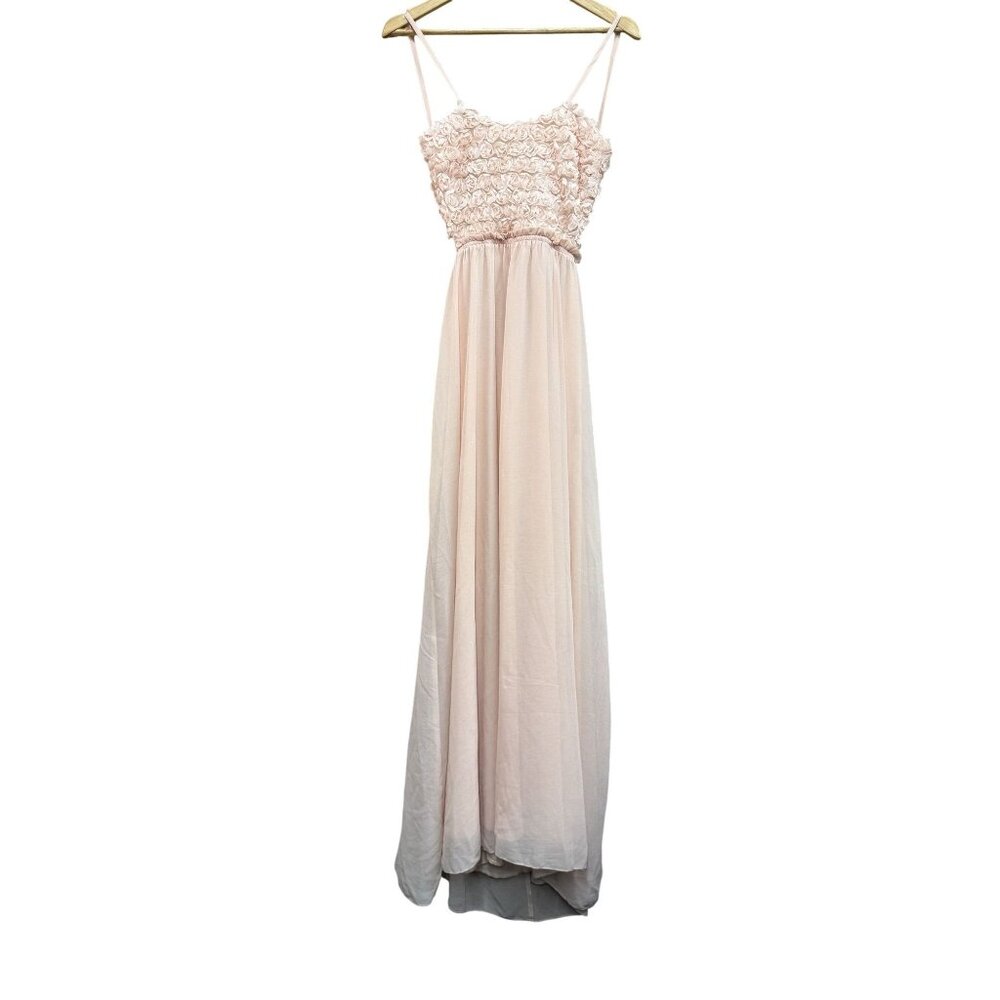 LULUS Exclusive The Prettiest Rose Light Pink Maxi Dress L - Picture 4 of 11